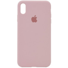 Чохол Silicone Case Full для iPhone X/XS pink sand
