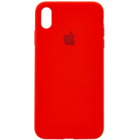 Чохол Silicone Case Full для iPhone X/XS red