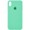 Чохол Silicone Case Full для iPhone X/XS spearmint