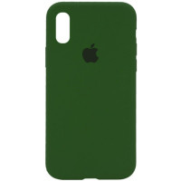 Чохол Silicone Case Full для iPhone XR dark olive