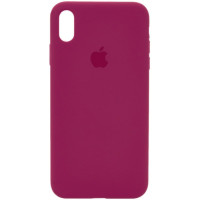 Чехол Silicone Case Full для iPhone XR rose red