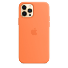 Чехол Silicone Case with MagSafe для iPhone 12/12 Pro kumquat