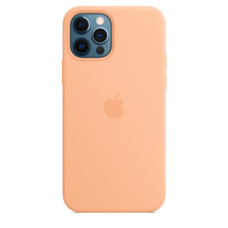 Чехол Silicone Case with MagSafe для iPhone 12/12 Pro cantaloupe
