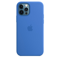 Чехол Silicone Case with MagSafe для iPhone 12/12 Pro capri blue