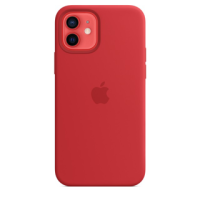 Чехол Silicone Case with MagSafe для iPhone 12/12 Pro red