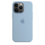 Чохол Silicone Case with MagSafe для iPhone 13 Pro Max blue fog