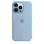 Чохол Silicone Case with MagSafe для iPhone 13 Pro Max blue fog