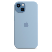 Чохол Silicone Case with MagSafe для iPhone 13 blue fog