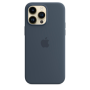 Чохол Silicone Case with MagSafe для iPhone 14 Pro Max storm blue