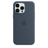 Чохол Silicone Case with MagSafe для iPhone 14 Pro storm blue