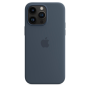 Чохол Silicone Case with MagSafe для iPhone 14 Pro Max storm blue