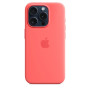 Чохол Silicone Case with MagSafe для iPhone 15 Pro guava