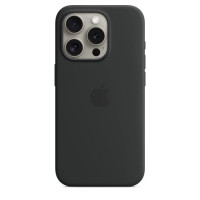 Чохол Silicone Case with MagSafe для iPhone 15 Pro Max black