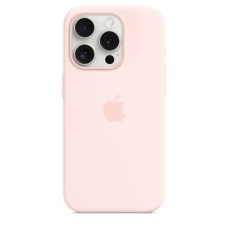 Чехол Silicone Case with MagSafe для iPhone 15 Pro Max light pink