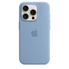 Чехол Silicone Case with MagSafe для iPhone 15 Pro Max winter blue