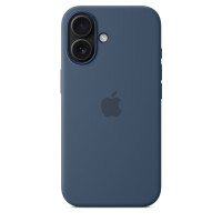 Чехол Silicone Case with MagSafe для iPhone 16 Plus denim