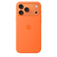 Чохол Silicone Case with MagSafe для iPhone 17 Pro Max orange