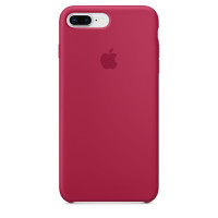 Чехол Silicone Case для iPhone 7 Plus/ 8Plus rose red