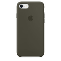 Чохол Silicone Case для iPhone 7/8/SE2/SE3 dark olive