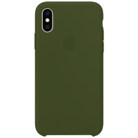 Чехол Silicone Case для iPhone XS Max army green