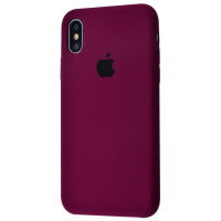 Чохол Silicone Case для iPhone XS Max marsala