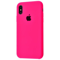 Чохол Silicone Case для iPhone XS Max neon pink