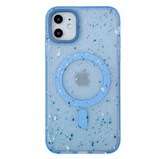Чехол Splattered with MagSafe для iPhone 13 sierra blue