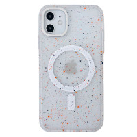 Чехол Splattered with MagSafe для iPhone 13 white