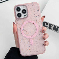 Чохол Splattered with MagSafe для iPhone 14 Pro Max pink