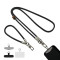 Набір шнурків 120см + 35см для телефону dark grey