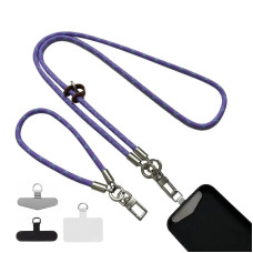 Набір шнурків 120см + 35см для телефону purple / blue