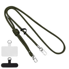 Шнурок з двома кріпленнями (8мм) 150см для телефону army green