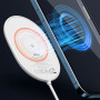 Беспроводное зарядное устройство Baseus Light Magnetic Wireless Charger for IP12 white