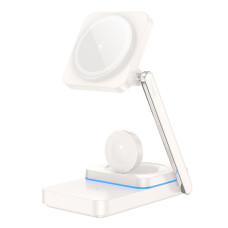 Беспроводное зарядное устройство Hoco CQ10 Consuelo 3in1 white Беспроводное зарядное устройство Hoco CQ10 Consuelo 3in1 white