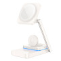 Беспроводное зарядное устройство Hoco CQ10 Consuelo 3in1 white