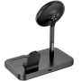 Беспроводное зарядное устройство Hoco CQ12 Joyfull 3in1 black