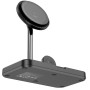 Беспроводное зарядное устройство Hoco CQ12 Joyfull 3in1 black
