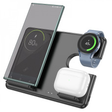 Беспроводное зарядное устройство Hoco CQ2 3in1 SAM Watch black Беспроводное зарядное устройство Hoco CQ2 3in1 SAM Watch black