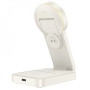Бездротовий зарядний пристрій Hoco CQ3 3in1 Magnetic Wireless Charger milky white