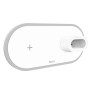 Бездротовий зарядний пристрій Hoco CW21 3in1 white