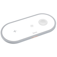 Бездротовий зарядний пристрій Hoco CW24 3in1 white