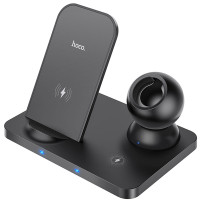 Беспроводное зарядное устройство Hoco CW33 Ultra Charge 3in1 black