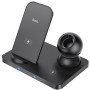 Бездротовий зарядний пристрій Hoco CW33 Ultra Charge 3in1 black