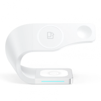 Беспроводное зарядное устройство Smart 3 in 1 L178 Fast 15W MagSafe white