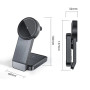 Беспроводное зарядное устройство Smart 3 in 1 M79 Metal Foldable black