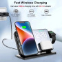 Бездротовий зарядний пристрій Smart Mirror 4 in 1 Fast 15W gray
