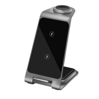 Бездротовий зарядний пристрій Smart Pure Metal WL gray