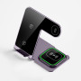 Беспроводное зарядное устройство Smart Y91 3in1 15W purple