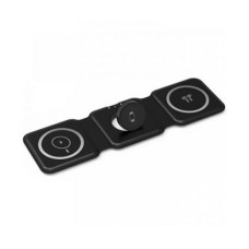 Бездротовий зарядний пристрій Wiwu M6 3in1 Wireless Charger black Бездротовий зарядний пристрій Wiwu M6 3in1 Wireless Charger black