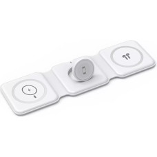 Бездротовий зарядний пристрій Wiwu M6 3in1 Wireless Charger white Бездротовий зарядний пристрій Wiwu M6 3in1 Wireless Charger white